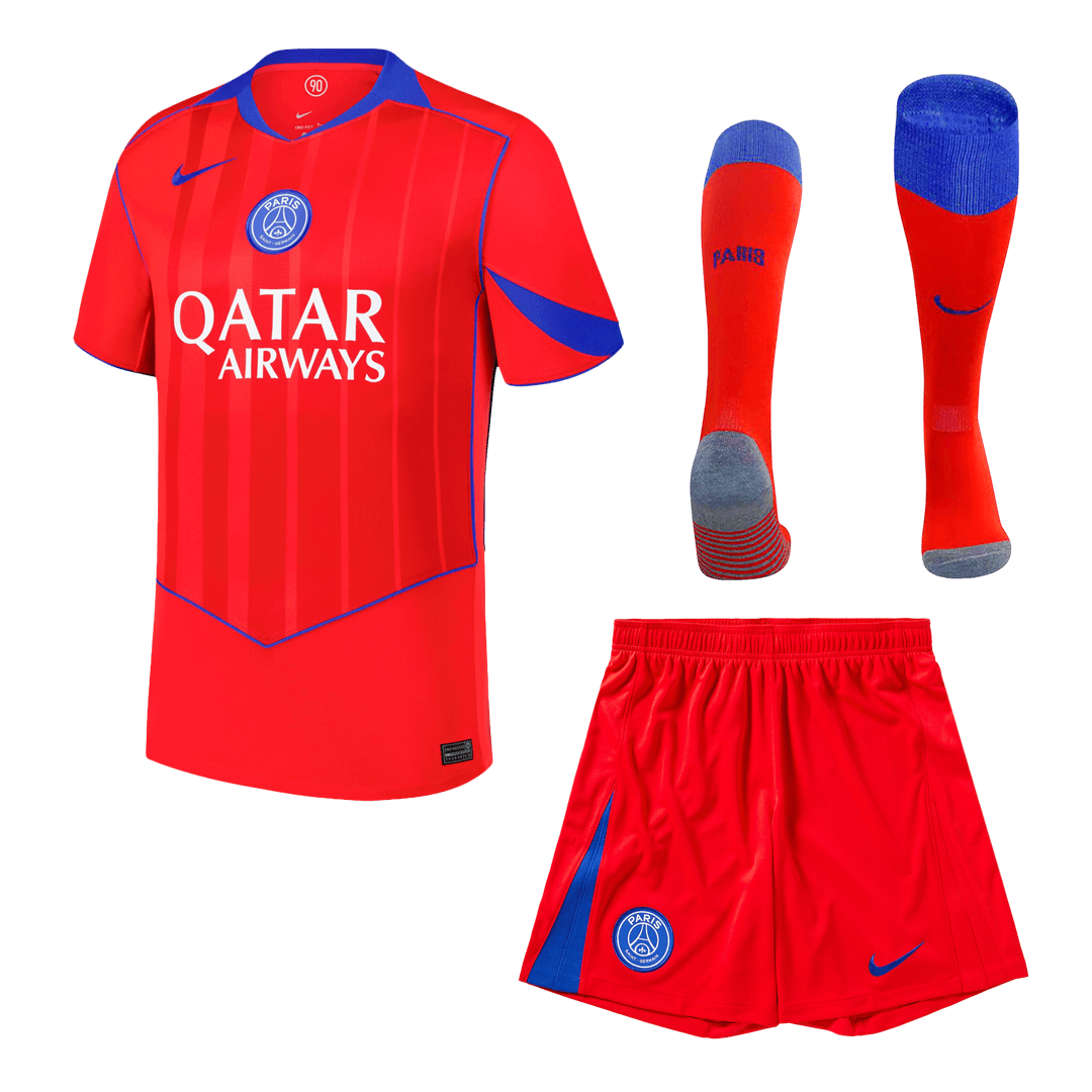 Camiseta de fútbol visitante del PSG (camiseta, pantalón corto y medias) 2025/26