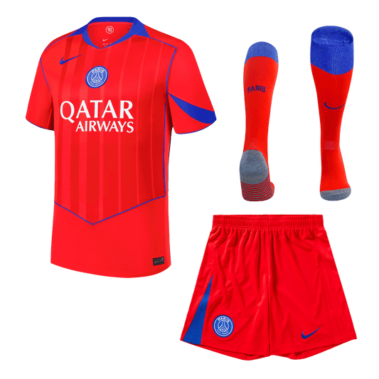 Camiseta de fútbol visitante del PSG (camiseta, pantalón corto y medias) 2025/26