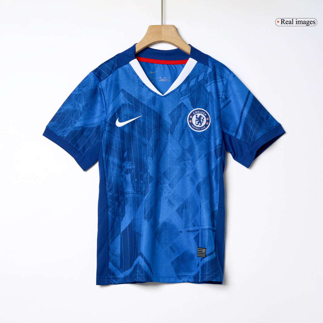 Kit de fútbol local del Chelsea para niño (camiseta, pantalón corto y calcetines) 2025/26, azul