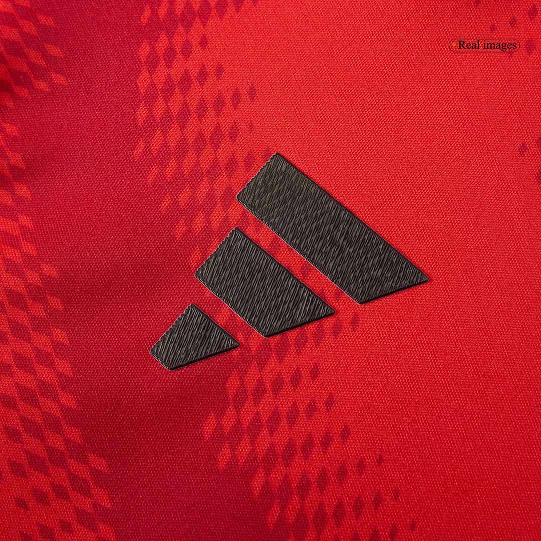 Kit de fútbol local del Bayern Múnich para niño (camiseta y pantalones cortos), color rojo