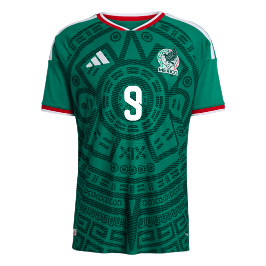 Camiseta de local de México para hombre, Raúl #9, versión Copa Mundial 2026 - Ajuste entallado