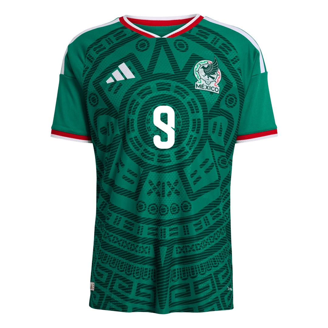 Camiseta de local de México para hombre, Raúl #9, versión Copa Mundial 2026 - Ajuste entallado