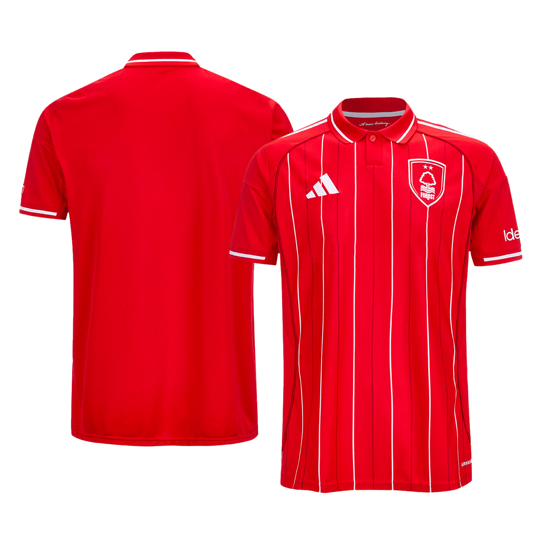 Camiseta de fútbol local del Nottingham Forest 25/26 roja