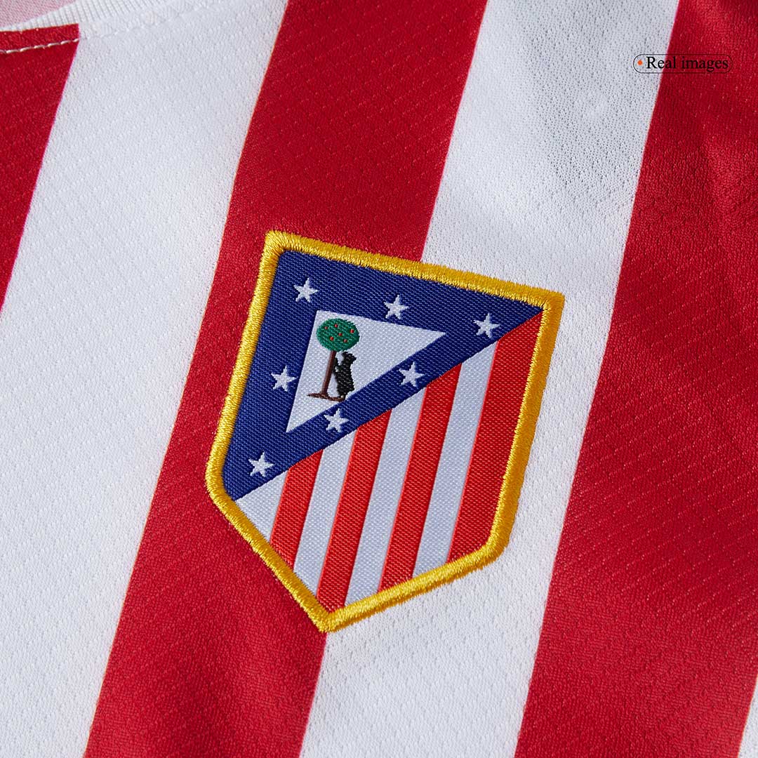 Kit de fútbol local del Atlético de Madrid para niño (Kit, pantalón corto y medias) 2025/26