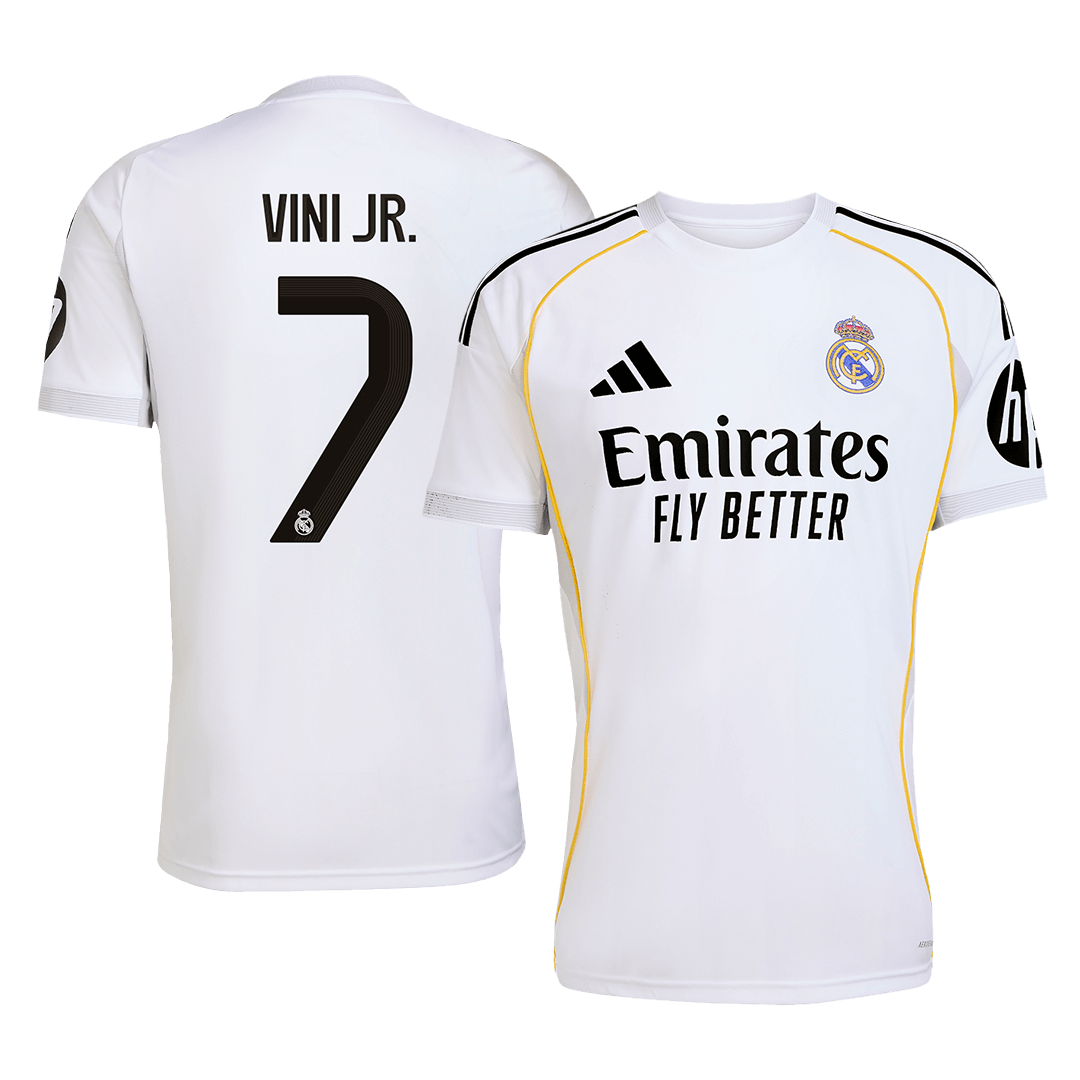 Camiseta de fútbol local VINI JR. #7 del Real Madrid 2025/26