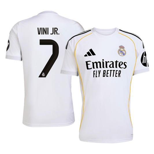 Camiseta de fútbol local VINI JR. #7 del Real Madrid 2025/26 (Grande)