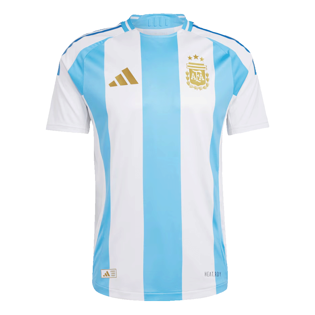 Camiseta de fútbol local auténtica de Argentina para la Copa América 2024
