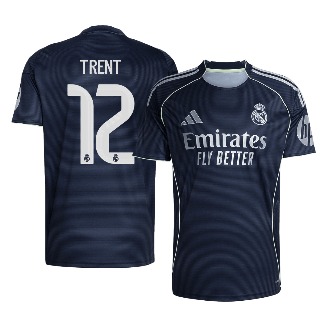 Camiseta de fútbol visitante del Real Madrid TRENT #12 2025/26 (talla grande)