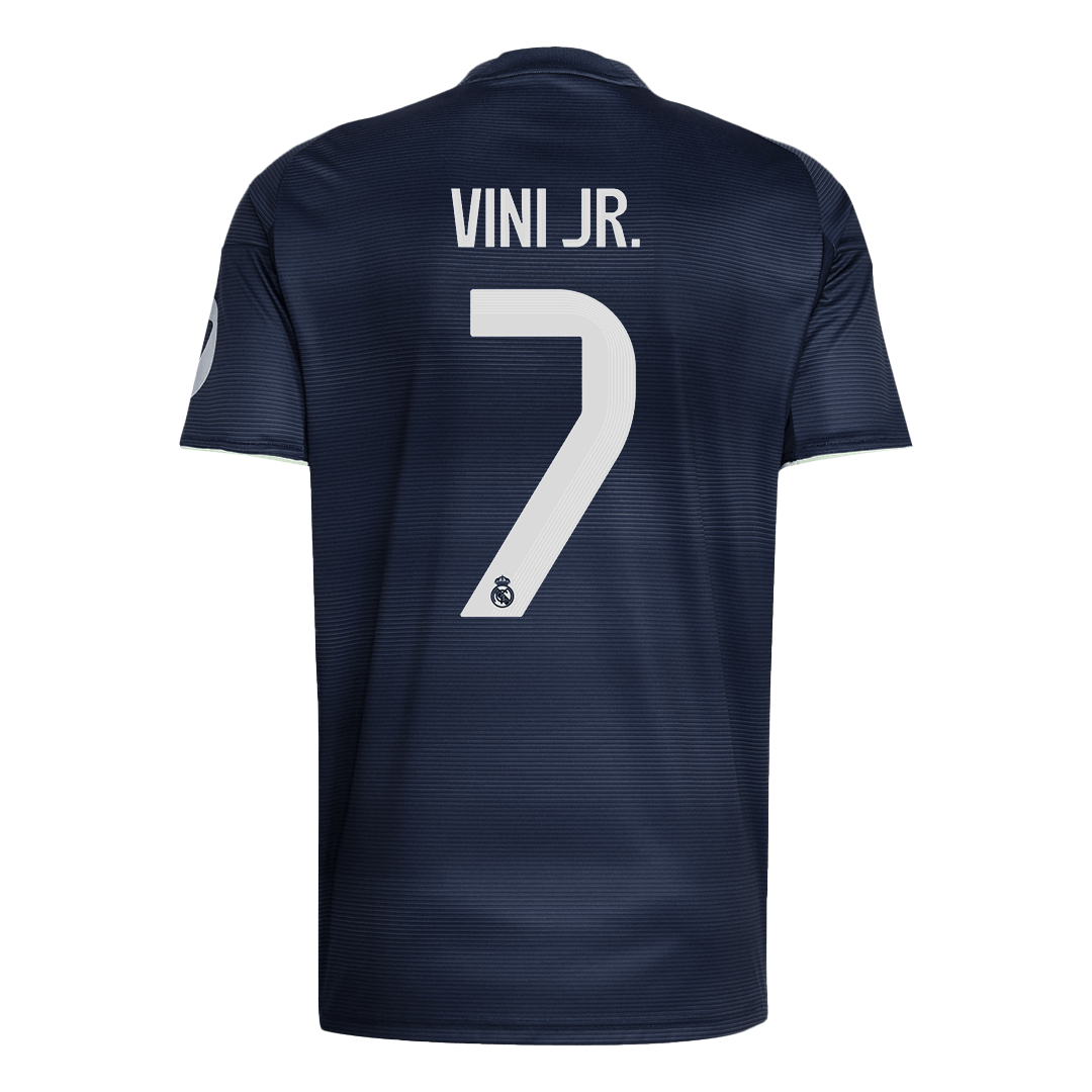 Camiseta de fútbol visitante VINI JR. #7 del Real Madrid 2025/26