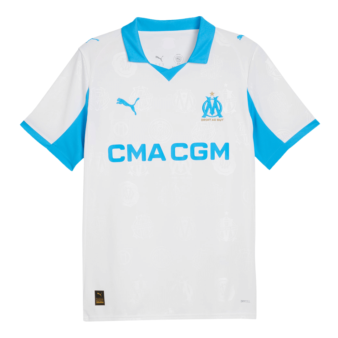 Camiseta de fútbol local del Marsella 25/26 blanca