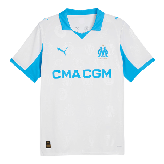 Camiseta de fútbol local del Marsella 25/26 blanca