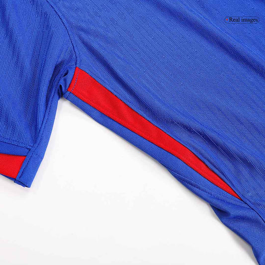 Camiseta de fútbol local auténtica de Francia MBAPPÉ #10 de la Eurocopa 2024