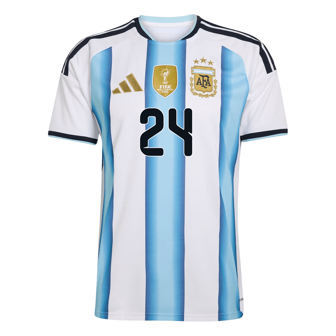 E. FERNÁNDEZ #24 Camiseta de local de Argentina para el Mundial 2026 Azul y Blanco