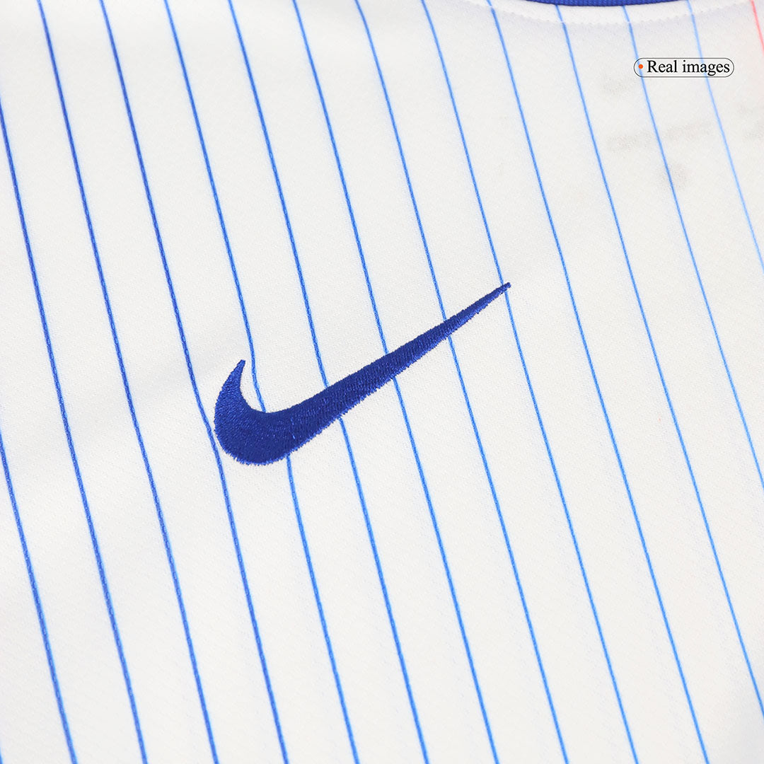 Camiseta de fútbol de visitante de Francia MBAPPÉ #10, Eurocopa 2024