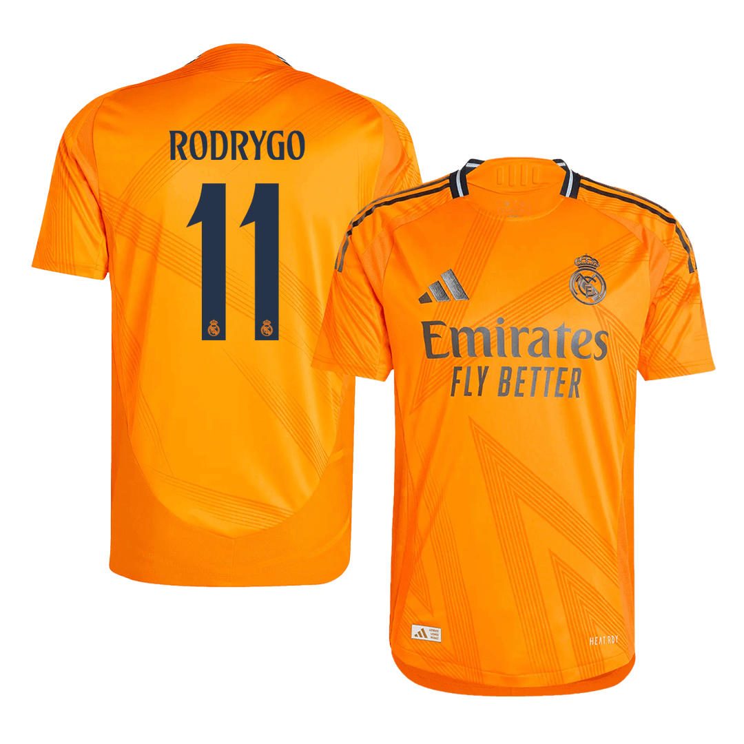 Camiseta de fútbol auténtica de visitante del Real Madrid RODRYGO #11