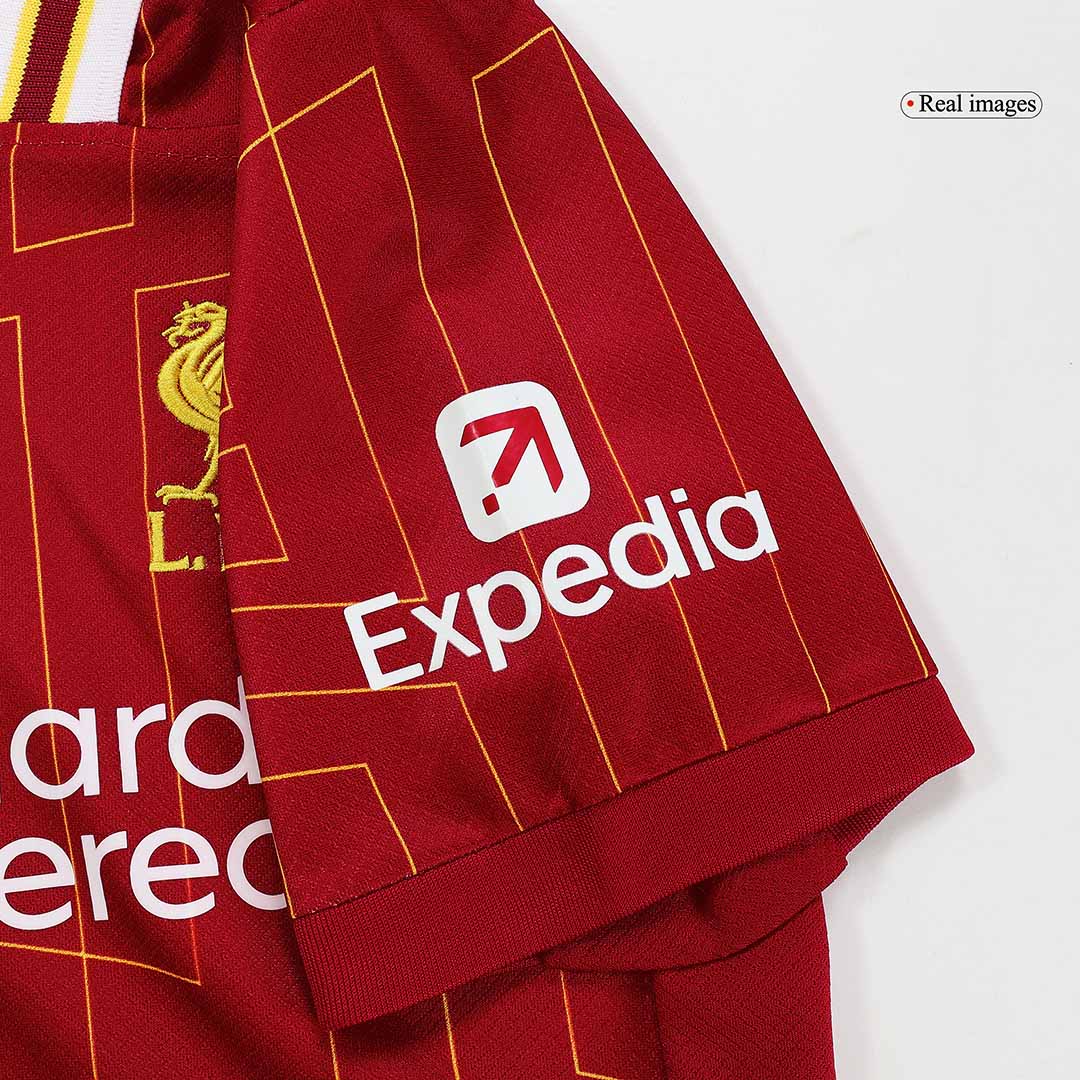 Kit infantil de local del Liverpool 2024/25 (camiseta y pantalón corto)