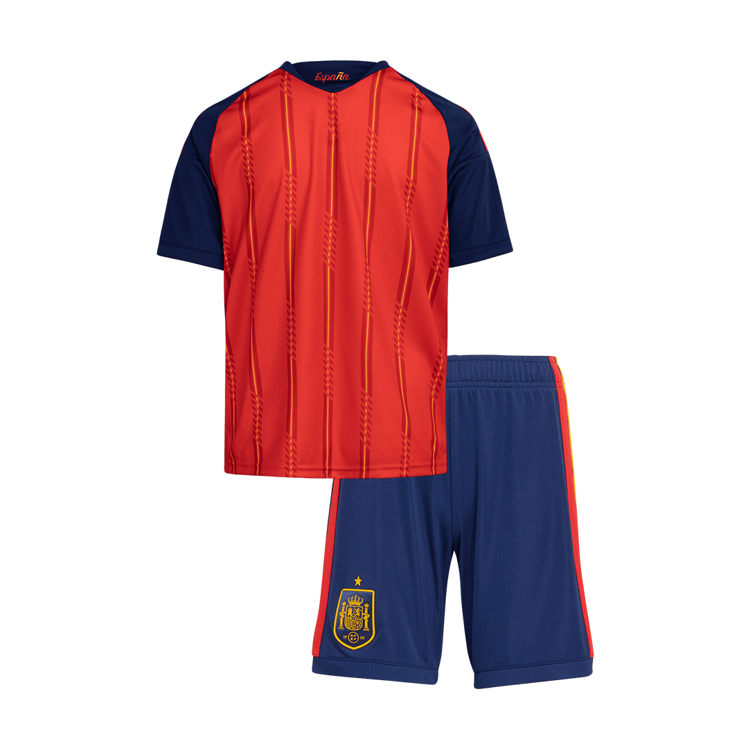 Equipación infantil de la selección española (camiseta + pantalón corto) para el Mundial 2026