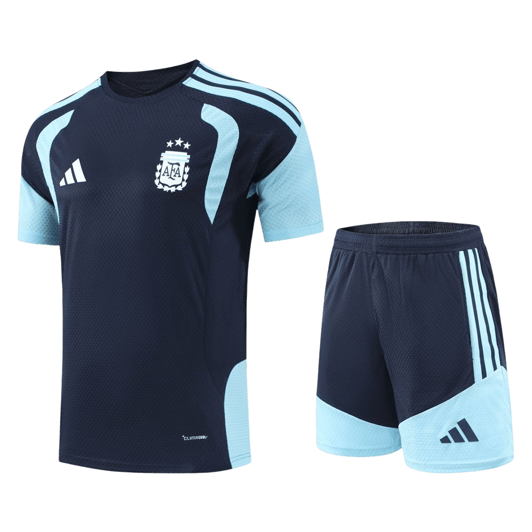 Equipación de fútbol de Argentina para la previa del partido (camiseta + pantalón corto) 2026