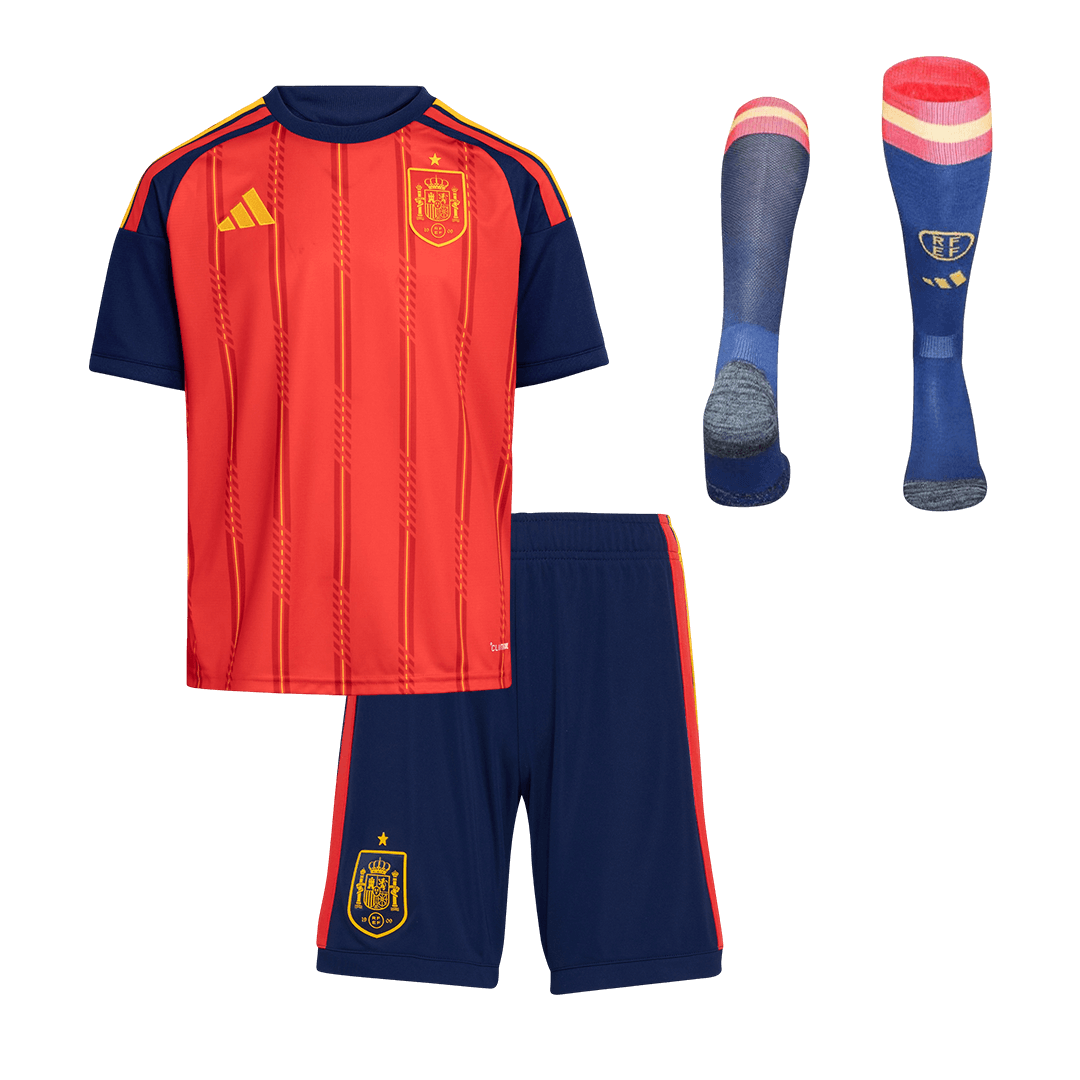 Camiseta de fútbol local de España para niños (camiseta, pantalón corto y calcetines) 2026