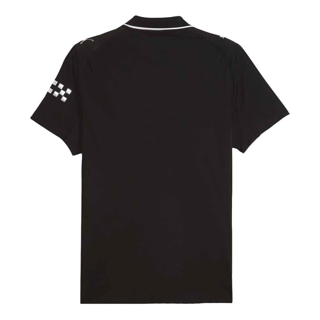Camiseta de fútbol auténtica de visitante del Manchester City 2025/26, negra