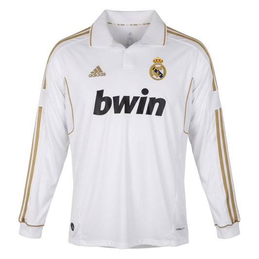 Camiseta de fútbol vintage de local del Real Madrid 2011/12, manga larga