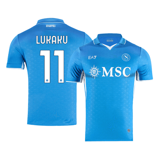 Camiseta de fútbol local auténtica de LUKAKU #11 del Napoli 2024/25