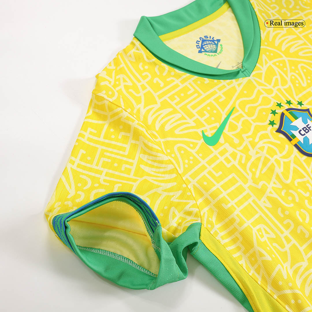 Camiseta de fútbol local auténtica de Brasil para la Copa América 2024
