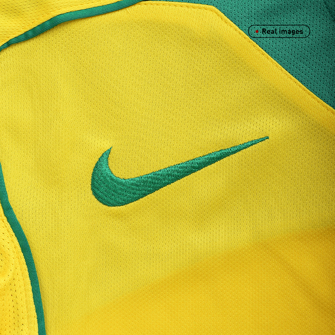 Camiseta retro de fútbol local de Brasil 2004