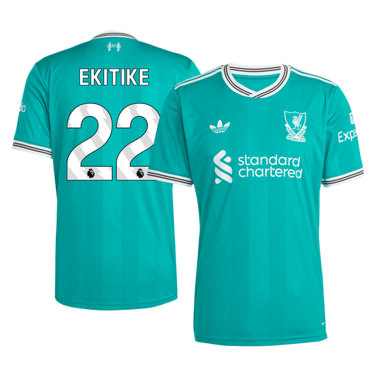 Camiseta de fútbol visitante EKITIKE #22 del Liverpool 2025/26