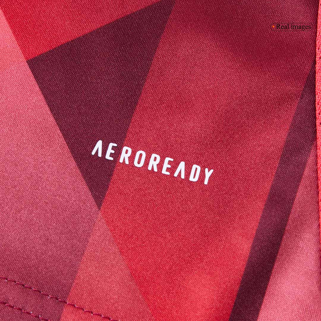 Camiseta de fútbol visitante de Alemania 2025 para hombre, roja - Eurocopa femenina