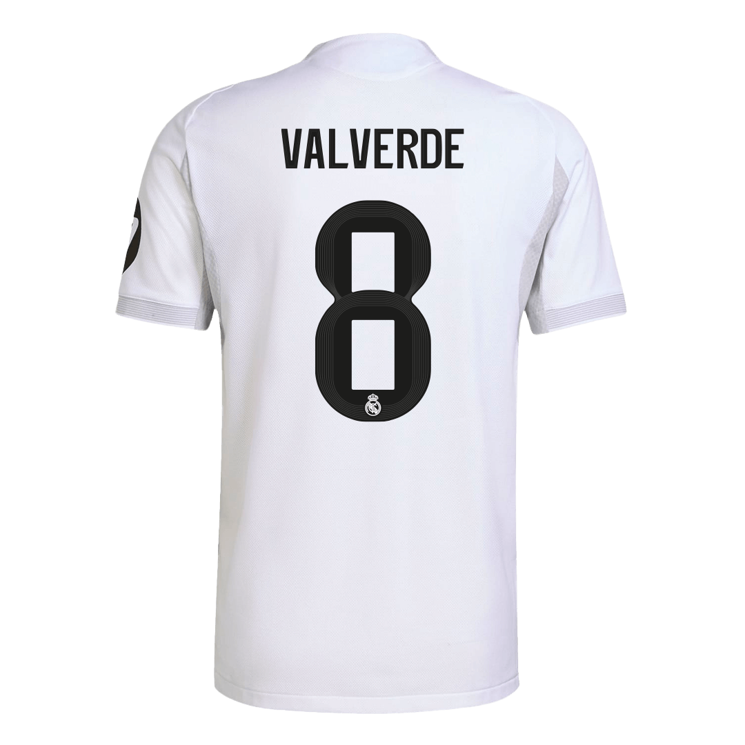 Camiseta de fútbol local del Real Madrid VALVERDE #8 2025/26 auténtica