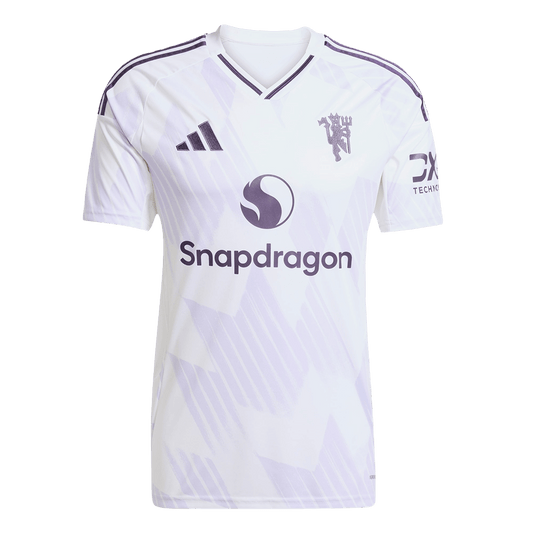 Camiseta de fútbol visitante del Manchester United 2025/26 blanca