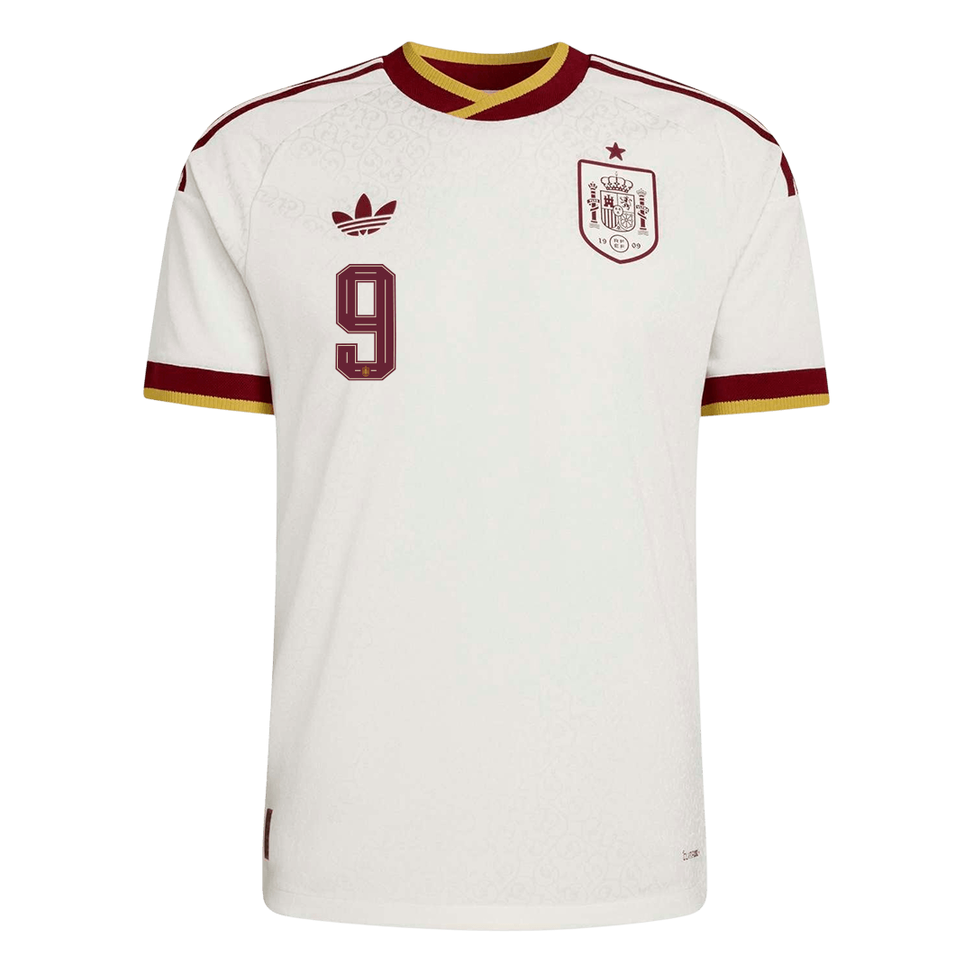 Auténtica camiseta de visitante de la selección española de fútbol GAVI n.º 9, temporada 2026