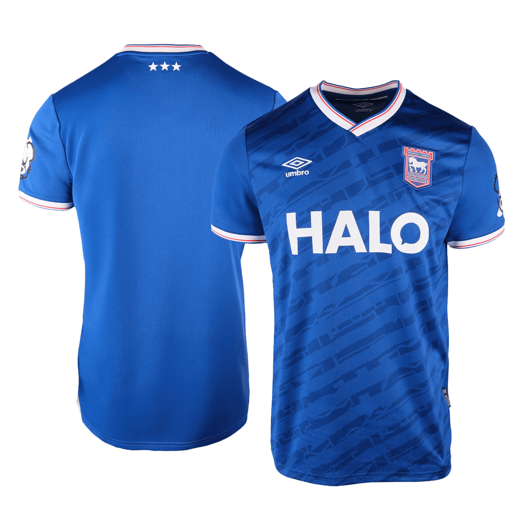 Camiseta de fútbol local del Ipswich Town 25/26 azul