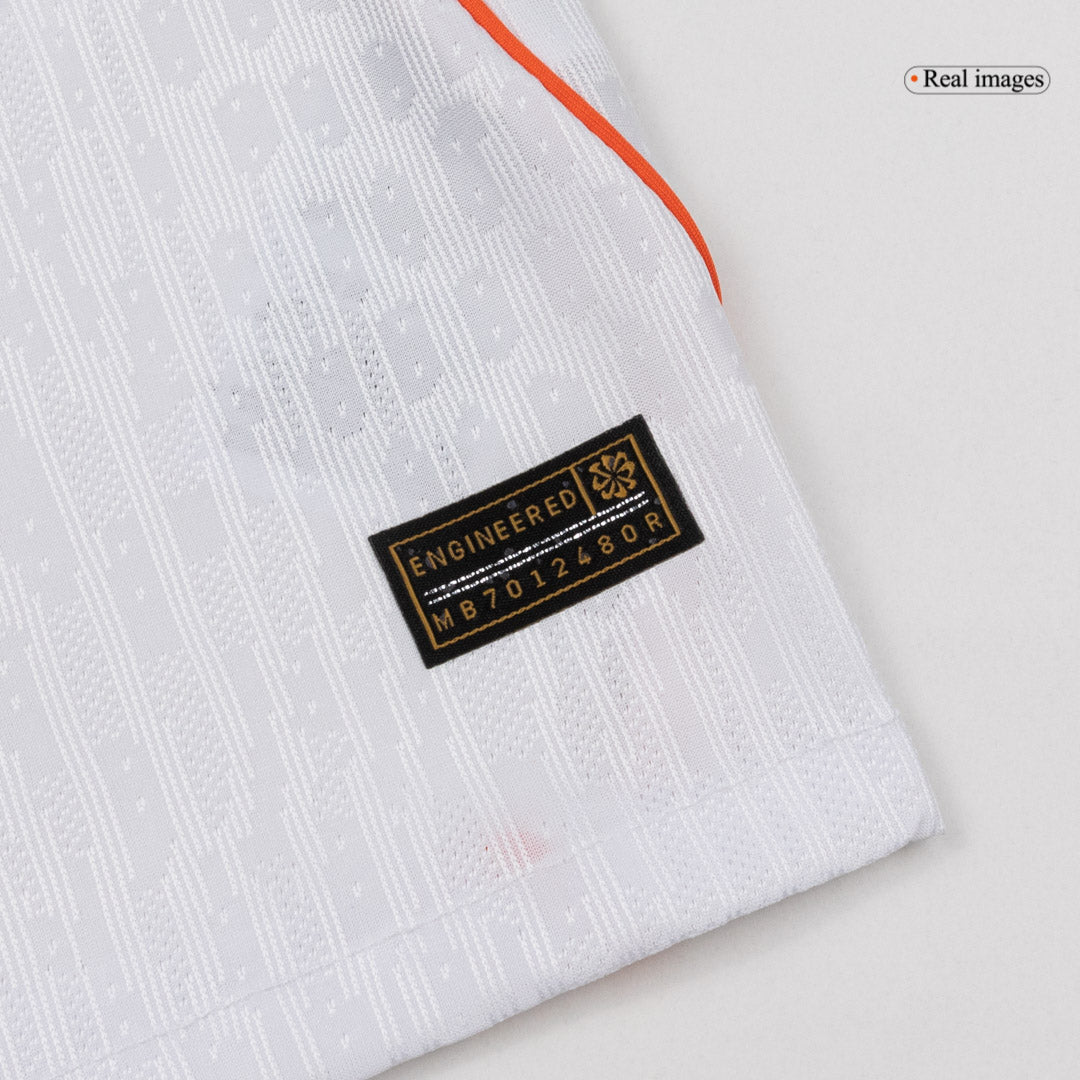 Auténtica camiseta de visitante de F.DE JONG #21 de los Países Bajos, temporada 2026