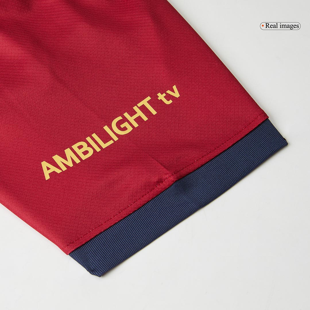 Camiseta de fútbol local del Barcelona x Travis Scott 2024/25, roja y azul