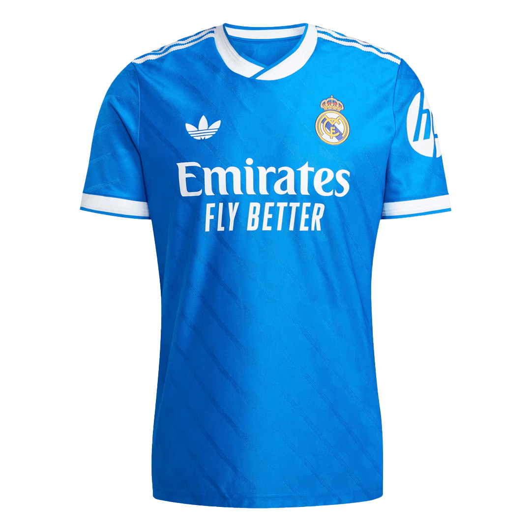 Camiseta de fútbol de la tercera equipación del Real Madrid 2025/26 auténtica
