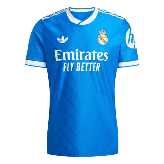 Camiseta de fútbol de la tercera equipación del Real Madrid 2025/26 auténtica