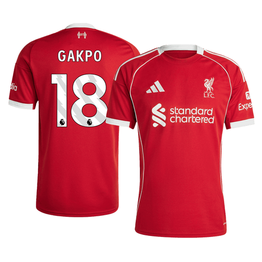 Camiseta de fútbol GAKPO #18 Liverpool Primera equipación 2025/26