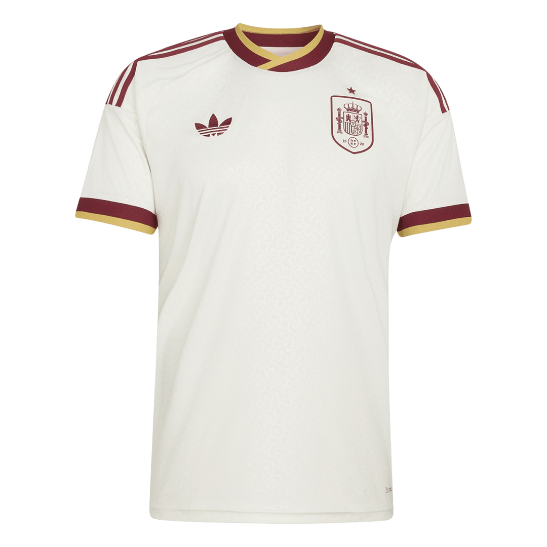 Camiseta de visitante de España para el Mundial 2026, color blanco.