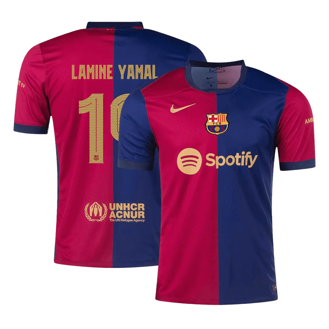 Camiseta de fútbol local del Barcelona LAMINE YAMAL #19 2024/25 - UCL