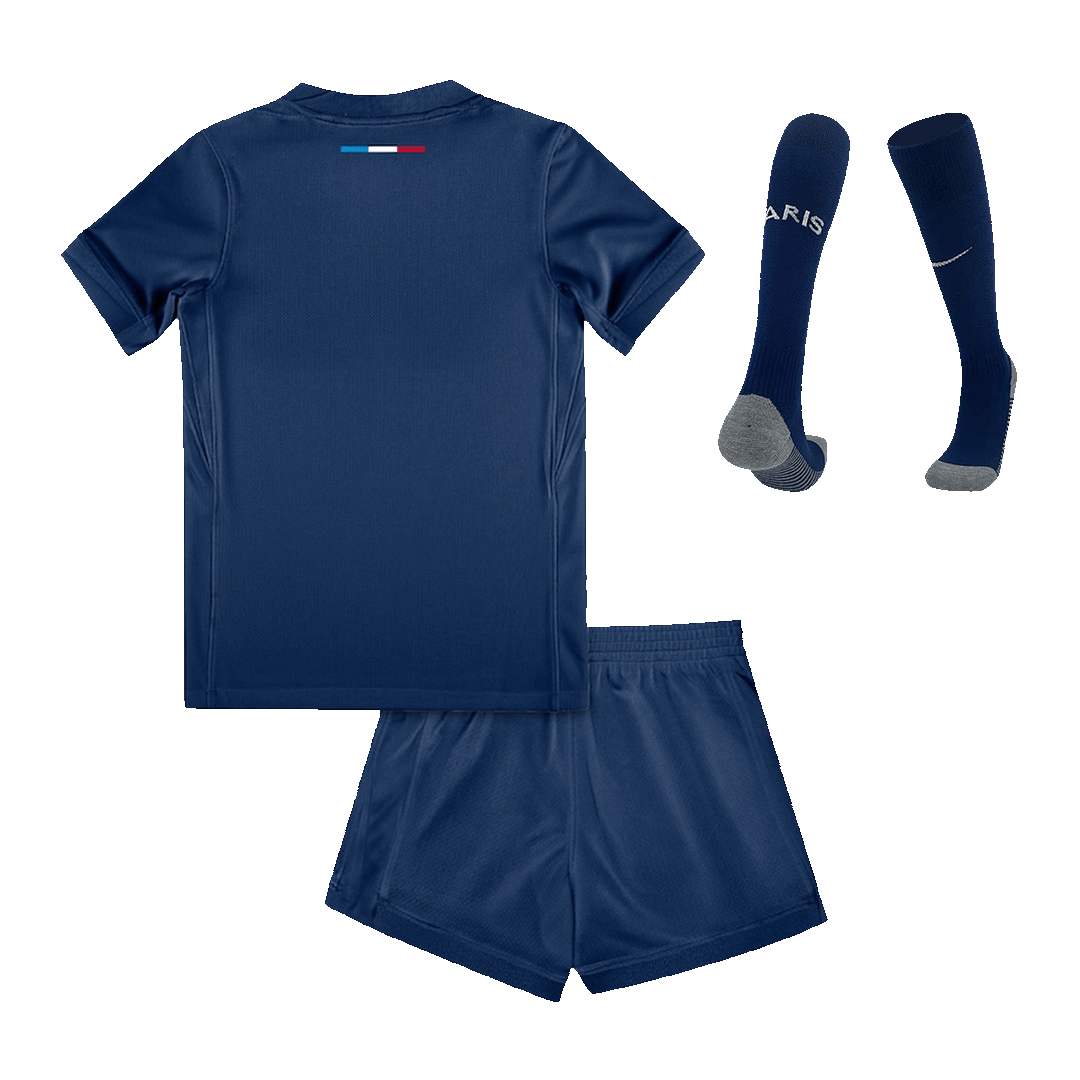 Kit de camiseta de fútbol local del PSG para niños (camiseta, pantalón corto y calcetines) 2024/25