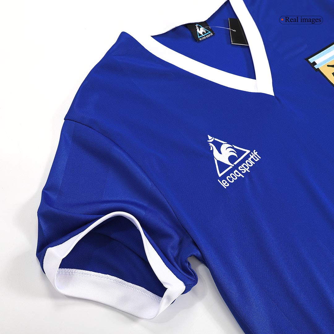 Camiseta retro de fútbol de visitante de Argentina 1986