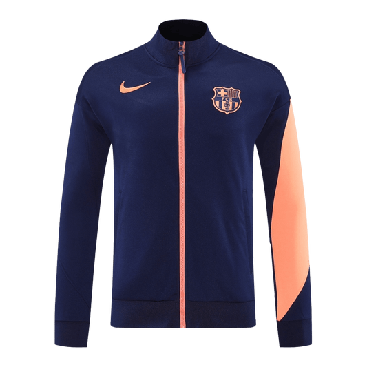 Chaqueta de entrenamiento del Barcelona 25/26 azul marino y naranja