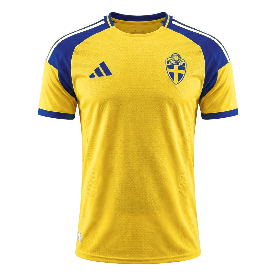 Camiseta de local de Suecia para hombre, versión Mundial 2026 - Corte ajustado