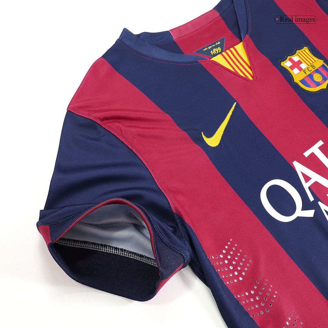 Camiseta retro de fútbol local del Barcelona NEYMAR JR #11 2014/15
