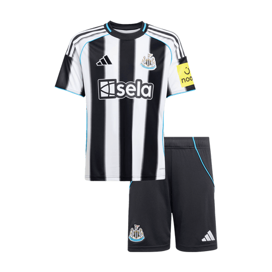 Kit de fútbol local del Newcastle United para niños (Kit y pantalón corto) 2025/26
