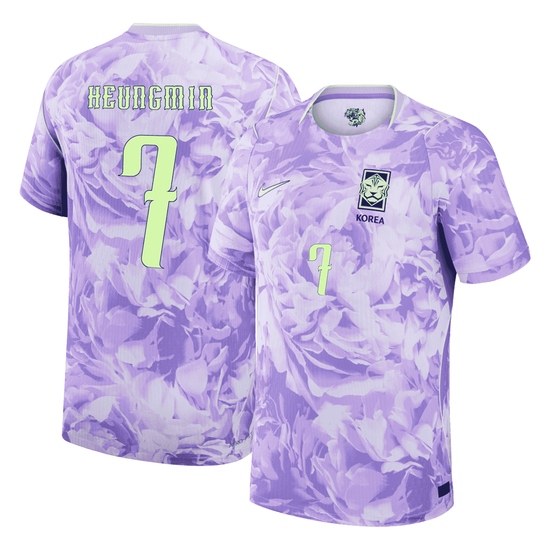 Auténtica camiseta de visitante de HEUNGMIN #7 de Corea del Sur 2026