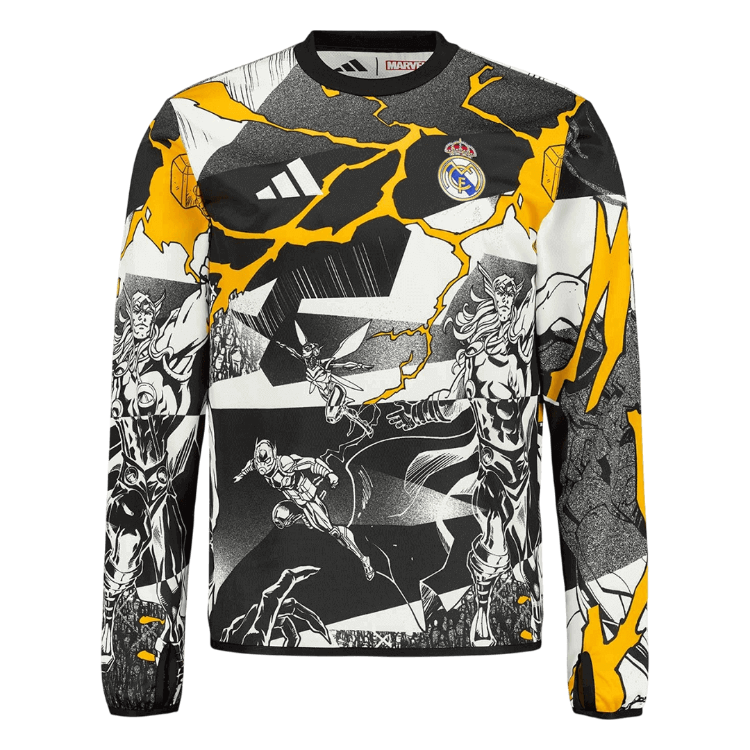 Camiseta de fútbol de manga larga del Real Madrid 2025/26