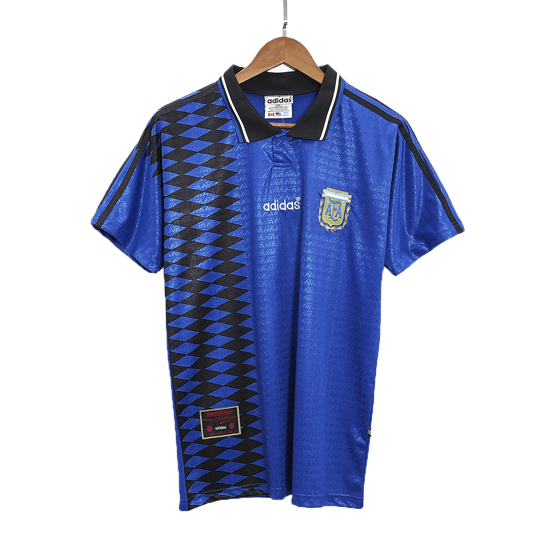 Camiseta retro de fútbol de visitante de Argentina 1994